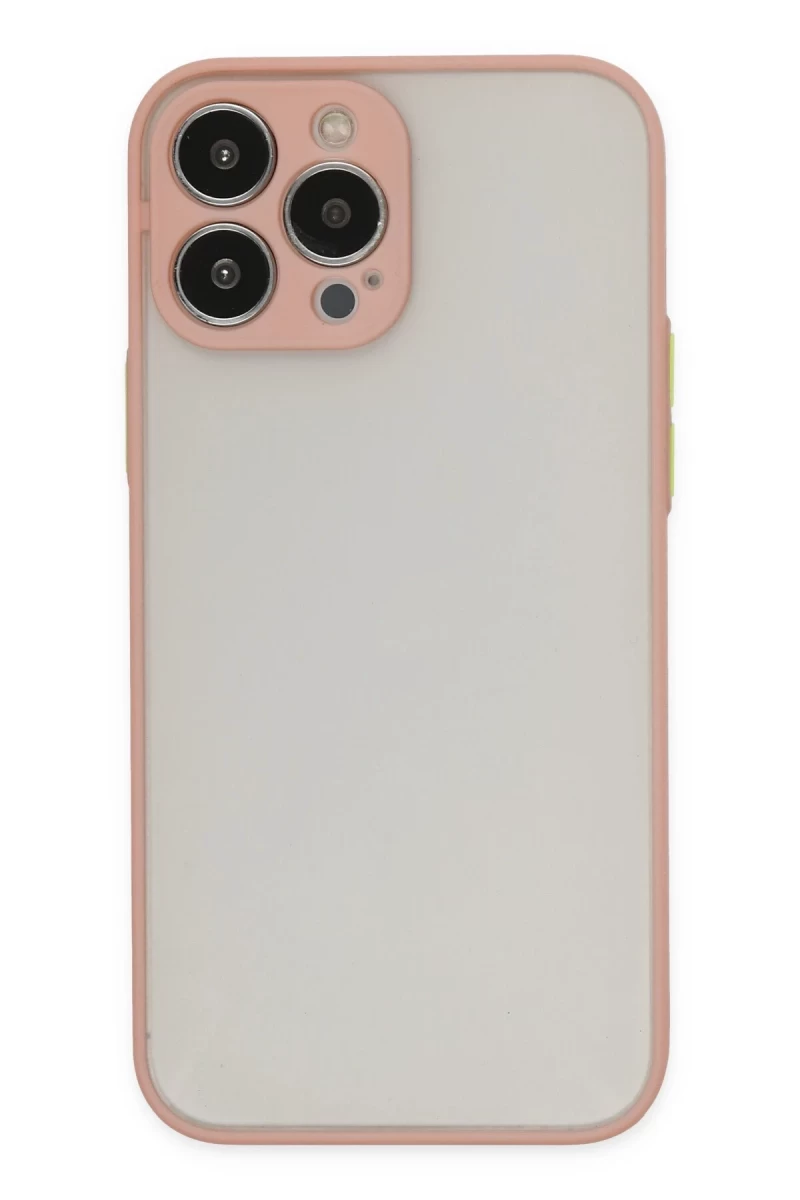 Apple iPhone 15 Pro Uyumlu Kılıf Montreal Silikon Kapak - Pembe