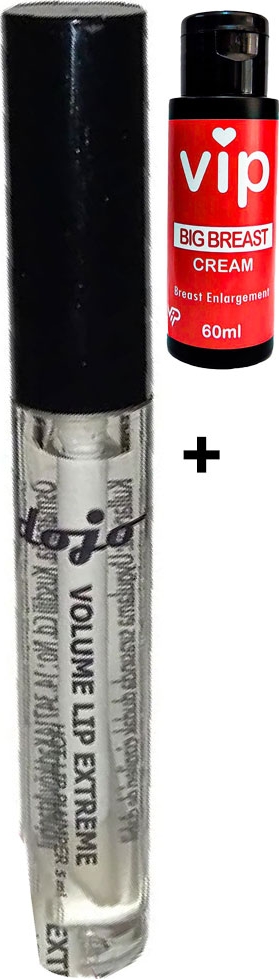 Dojo Hotlip Plumper Dudak Dolgunlaştırıcının Yanında Vip Göğüsbüyütücü Krem 60 ml