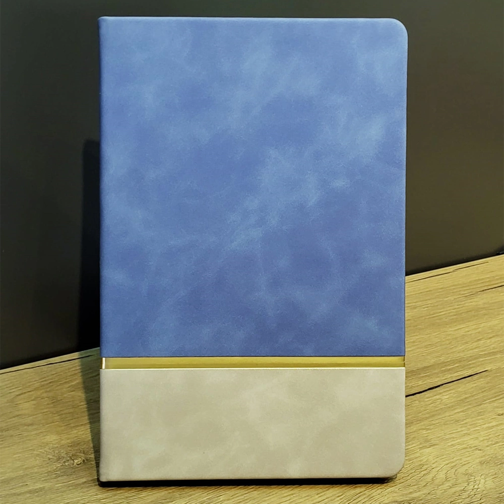 Şık Mavi Deri Hatıra Defteri 21x15 cm