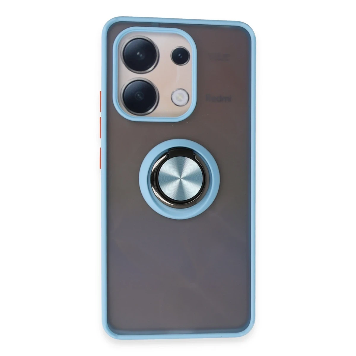 Xiaomi Redmi Note 13 4G Kılıf Montreal Yüzüklü Silikon Kapak - Buz Mavi