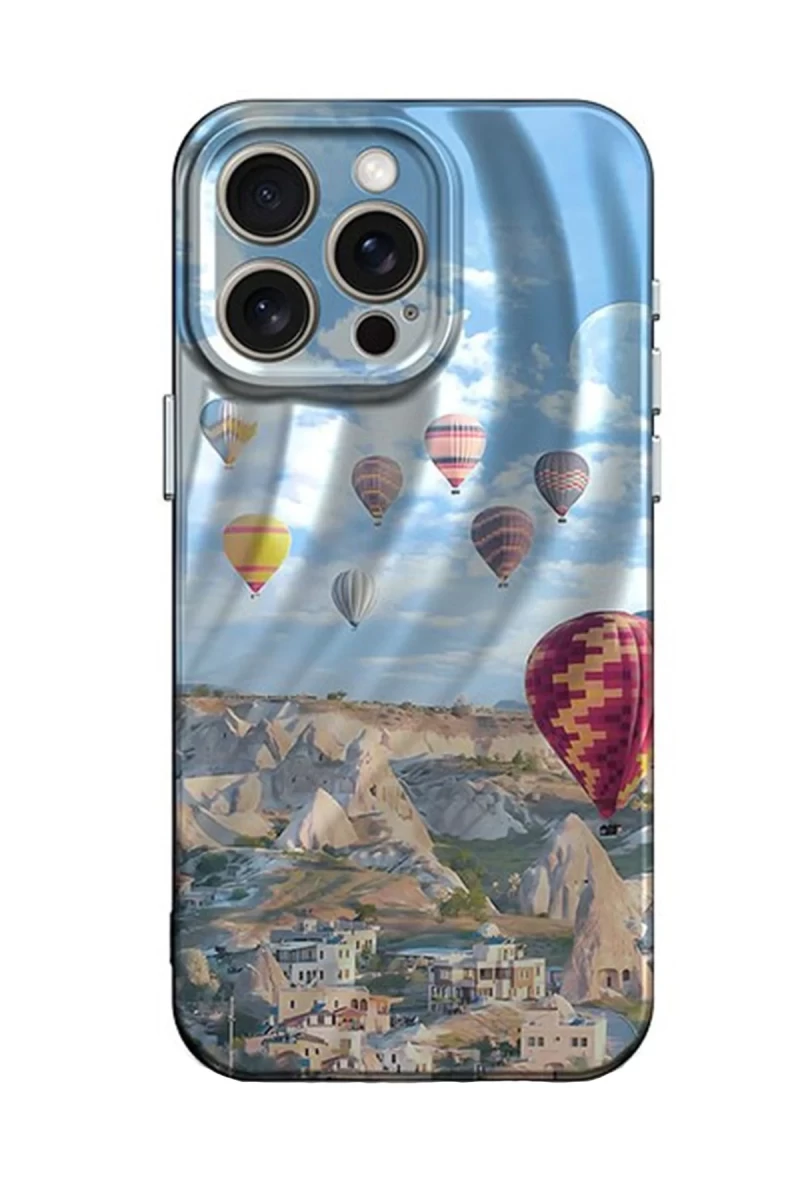 Apple iPhone 15 Pro Max Uyumlu Kılıf Crew Desenli Kapak - Kapadokya