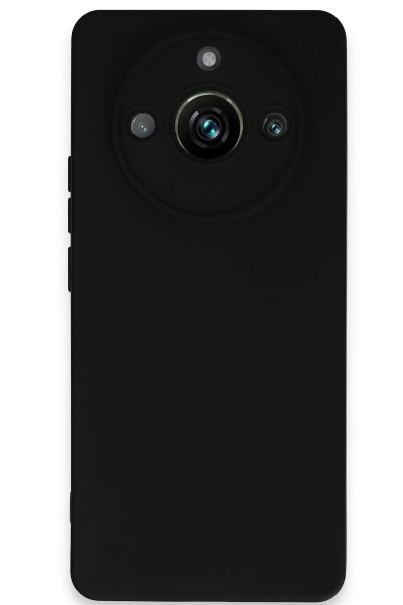 Realme 11 Pro Uyumlu Kılıf Nano içi Kadife Silikon - Siyah
